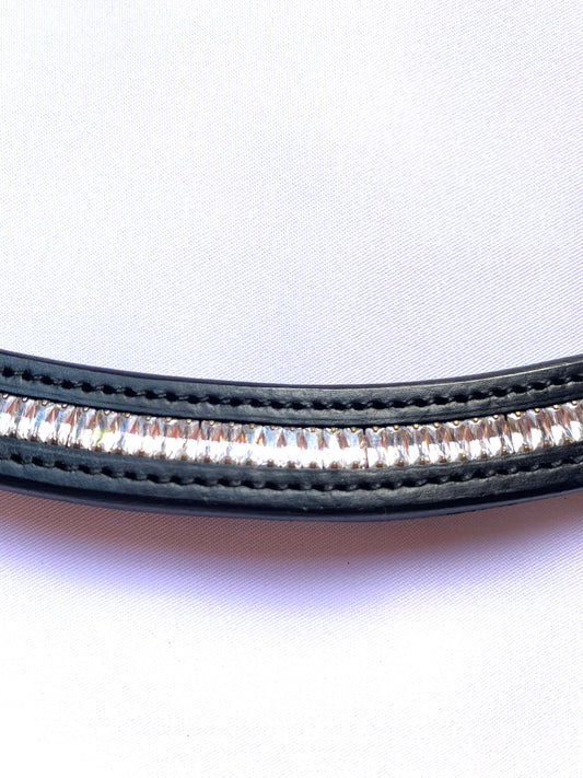 Baguette crystal brow band
